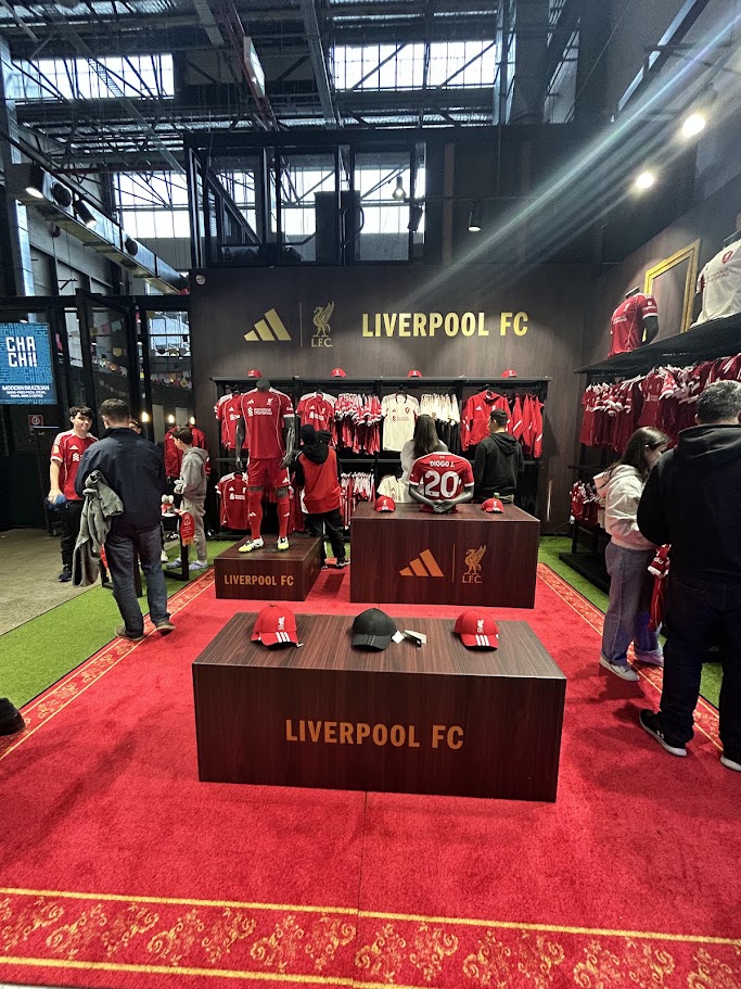 Premium retail fixture for the adidas x Liverpool FC launch