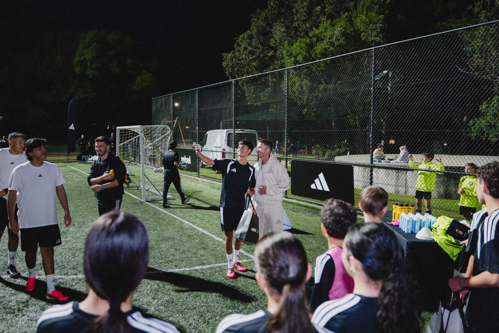 adidas x rebel night football community activation